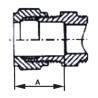 Fitting olive straight f3/8 x tube 8mm  (X 2) - DIFF