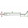 Specific electrode - OE9 short model   (X 2) - OERTLI : 17271298