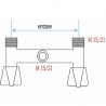 Construction plumbing fixtures - Mixer shower center distance 110 - DIFF