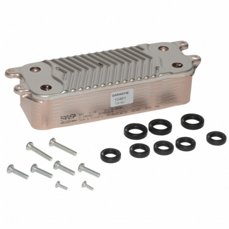 Heat exchanger 18 plates - DIFF for Saunier Duval : 0020186154