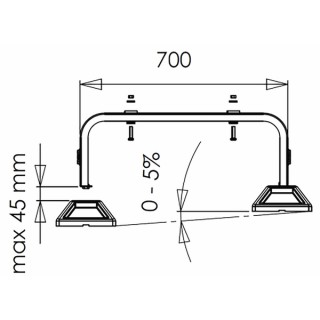 Floor support for outdoor unit