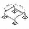 Floor support for outdoor unit - DIFF