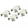 Branch connection 60 x 80 pure white 9010 (X 4)