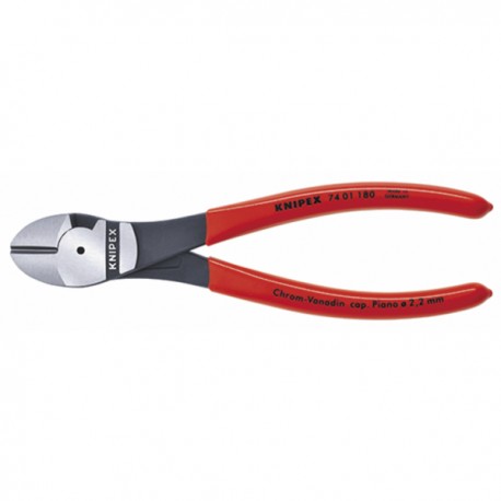 High leverage diagonal cutter - KNIPEX : 74 01 180