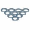 Gasket ø 14,5x8,5x2 (X 10) - DIFF for De Dietrich Chappée : S62715