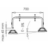 Floor support for outdoor unit - DIFF