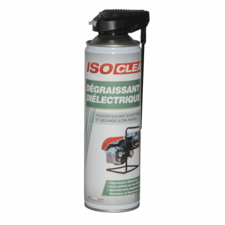 Dielectric degreaser aerosol: 650/400ml with CO2 - ISOCLEAR