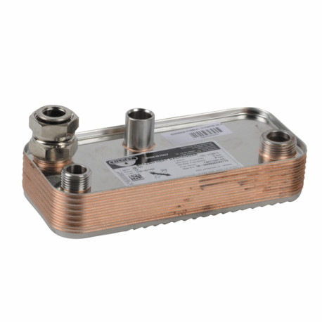 Domestic hot water exchanger (plates) type PP14EW04A1 - SIME : 6265600A