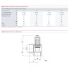 Sanitary valve 7b enlarged outlet thumb wheel F3/4? - GOETZE : 651MWNK-20-F/F-2 7B