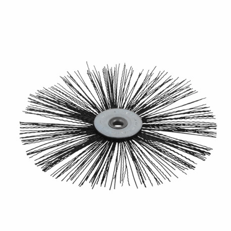 Nylon flat roller brush  Ø 130mm for high temperature - DIFF