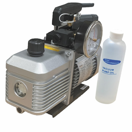 2-stage vacuum pump R32 198l/min 25µ solenoid valve - GALAXAIR : 2-VP-198-EV-R32