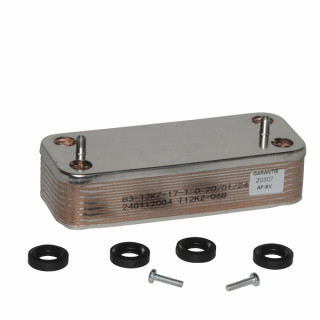 Domestic heat exchanger 16 plates - DIFF for Chaffoteaux : 65104333