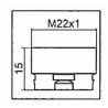 Adapter for CLINIC SNAP M22x1 aerator - NEOPERL : 1437190