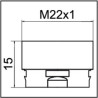 Adapter for CLINIC SNAP M22x1 aerator - NEOPERL : 1437190