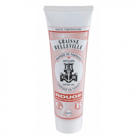 Grease - Red BELLEVILLE Grease (Tube 150g) - GRAISSEBELLEVILLE : GB015R