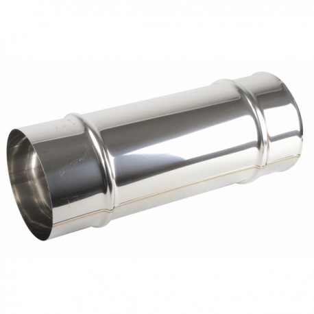 Aluminium pipe Ø125mm x 0.50m - ISOTIP JONCOUX : 031312