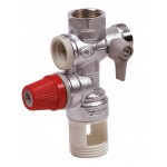 Water heater mixing valve and safety valve