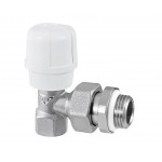 Manual angled radiator valve