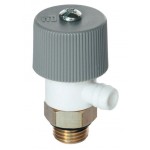 Air relief valve, purge key and plug