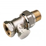 Straight radiator valve