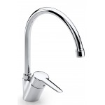 Kitchen lever-type mixing faucet