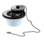 Washbasin drain and plug