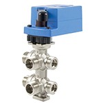 Motorised 6-way control valve